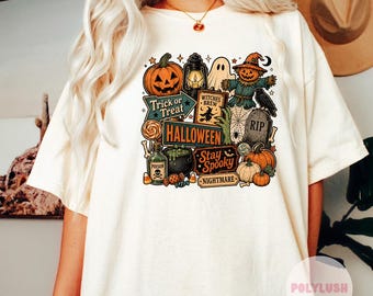 Spooky Halloween Transfer: DTF Heat Press Design (Various Sizes)