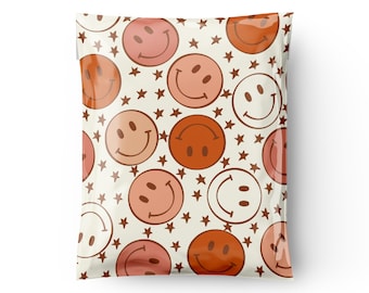 10 x 13” Maple Smile Poly Mailer, Fall Mailer, Smile Face Mailer, Shipping Bag, Mailing Bag, Cute Poly Mailers, Self Seal, Boutique Envelope