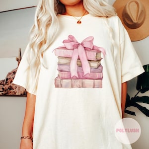Pink Book And Bow DTF Transfer Custom DTF Transfer, Ready To Press, Heat Transfer, Cute Dtf Transfer, Tshirt Transfer, Trendy Transfer, Dtf