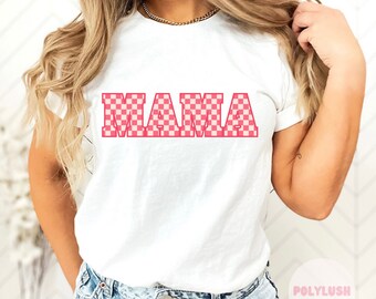 Checkered Mama DTF Transfer, Ready To Press, Heat Transfer, Cute Dtf Transfer, Tshirt Transfer, Trendy Transfer, Dtf