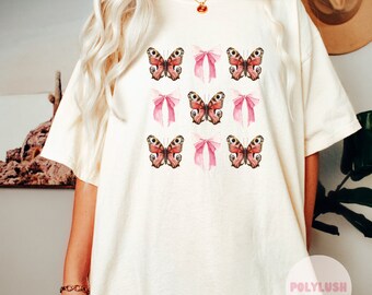 Vlinders en strikken DTF-overdracht, klaar om te drukken, warmteoverdracht, schattige DTF-overdracht, T-shirtoverdracht, trendy overdracht, DTF