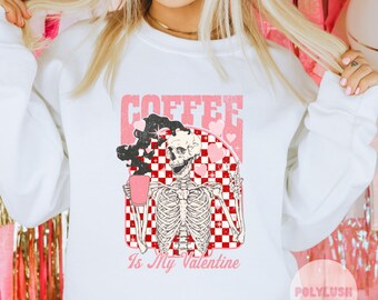 Coffee Is My Valentine DTF Transfer, Ready To Press, Heat Transfer, Cute Dtf Transfer, Tshirt Transfer, Trendy Transfer, Dtf
