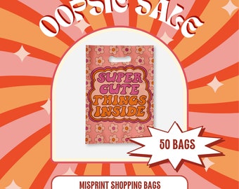9.7 X 13.7" Oopsie Sale Super Cute Things Shopping Bags,Flower Design,Spring Mailers,Shipping Bag, Retail Bag