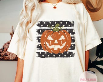 Pumpkin Monster Transfer: Halloween DTF Heat Press (Multiple Sizes)