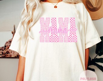 Mama DTF Transfer: Colorful Heat Press Design (Adult to Baby Sizes)