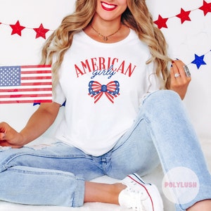 American Girly DTF Transfer, Pronto para prensar, Transferência de calor, Transferência DTF fofa, Transferência de camiseta, Transferência da moda, DTF