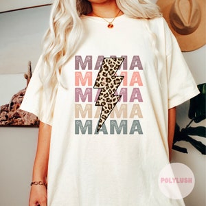 Maman, maman, maman, transfert DTF Cheetah Lighting Bolt, prêt à presser, transfert à chaud, transfert Dtf mignon, transfert de Tshirt, transfert à la mode, Dtf