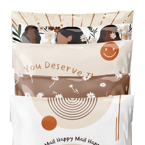 10 X 13 Poly Mailer Boho Rainbow Cute Rainbow Small Etsy