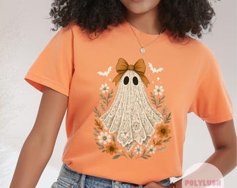 Ghost Heat Transfer: Halloween DTF Design - Easy Fabric Application
