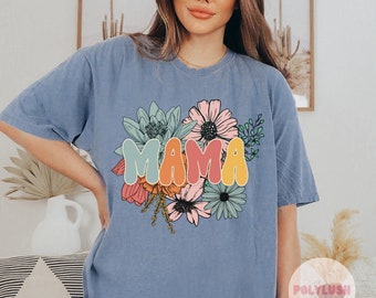 Mama, Blumen Blumen DTF Transfer, bereit zum Pressen, Heat Transfer, süße Dtf Transfer, Tshirt Transfer, Trendy Transfer, Dtf