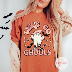 Lets Go Ghoul, Ghost In Witch Hat DTF Transfer, Ready To Press, Heat Transfer, Cute Dtf Transfer, Tshirt Transfer, Trendy Transfer, Dtf