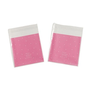4X4&#39; Polka Dot Self Seal Cello Bags,Resealable Bags Floral Self Adhesive Bags, Cute Packaging Cello Bags, Transparent Poly Bags, Cookie Bags