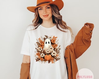 Ghost And Pumpkin DTF Transfer, Ready To Press, Heat Transfer, Cute Dtf Transfer, Tshirt Transfer, Trendy Transfer, Dtf