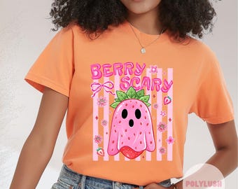 Berry Scary DTF Transfer: Halloween Fabric Decal (Adult to Baby Sizes)