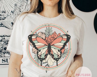Retro Butterfly DTF Transfer, Ready To Press, Heat Transfer, Cute Dtf Transfer, Tshirt Transfer, Trendy Transfer, Dtf