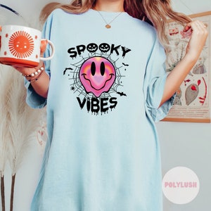 Spooky Vibes, Smiley DTF Transfer, Ready To Press, Heat Transfer, Cute Dtf Transfer, Tshirt Transfer, Trendy Transfer, Dtf