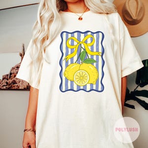 Summer Lemon T-Shirt Transfer - Vibrant, Easy to Apply image 1