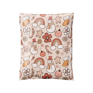 10 x 13" sneeuwpop polymailer, vakantieontwerp, kerstmailer, verzendtas, verzendzak, schattige polymailers, zelfafdichting, boetiekenvelop