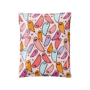 10 x 13 Zoll Geisterstadt Poly Mailer, Halloween Mailer, Herbst Mailer, Versandtasche, Versandtasche, süße Poly Mailers, Selbstversiegelung, Boutique-Umschlag