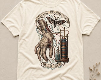 Victor's Case Notes Frankenstein Shirt, Victorian Science Comfort Colors Dark Academia Tee