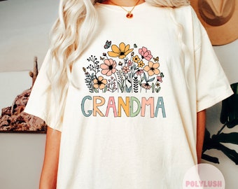 Flower Grandma DTF Transfer