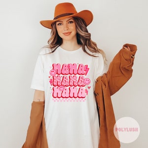 PINK Smiley Mama, Mama, Mama DTF Transfer, Ready To Press, Heat Transfer, Cute Dtf Transfer, Tshirt Transfer, Trendy Transfer, Dtf