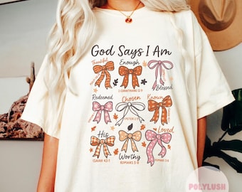 Fall God Says I am DTF Transfer, Ready To Press, Heat Transfer, Cute Dtf Transfer, Tshirt Transfer, Trendy Transfer, Dtf