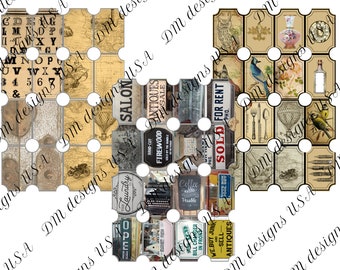 Vintage Ticket zum Ausdrucken: Ephemera für Junk Journal, Scrapbook (digitaler Download)