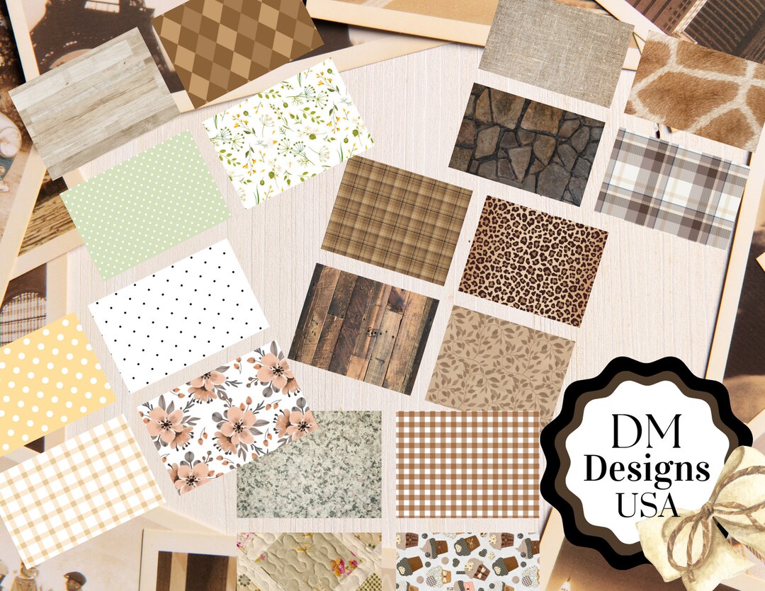 Junk Journal Kit, Background, Digital Junk Journal Backgrounds, Junk ...