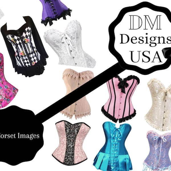 11 Corset Images for junk journaling, card making, paper crafting digital download have fun creating with them