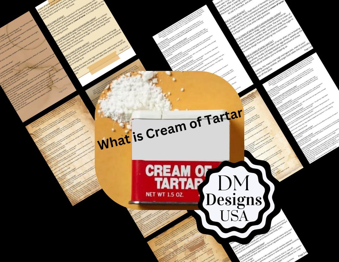 Tarter Guide Cream of Tartar Uses Guide: Printable Pages (digital Download) - Etsy