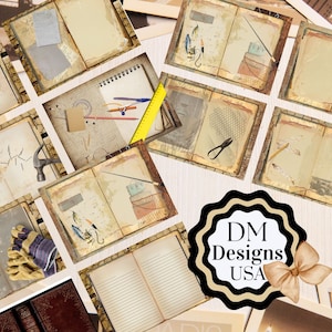 Kit masculin de journal indésirable pour garçon, papier journal numérique imprimable, papiers de collage, téléchargeable neutre père mari papa oncle frère