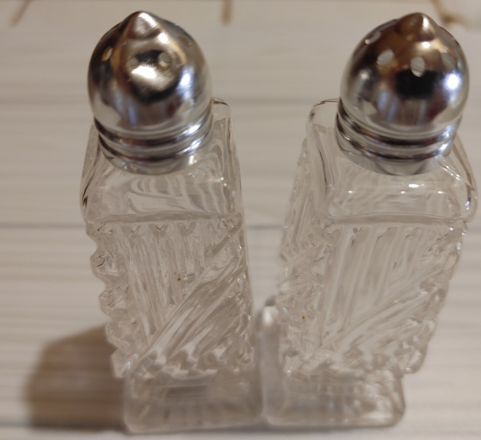 Vintage Pressed Glass Made in Japan Salt & Pepper Shakers Etsy