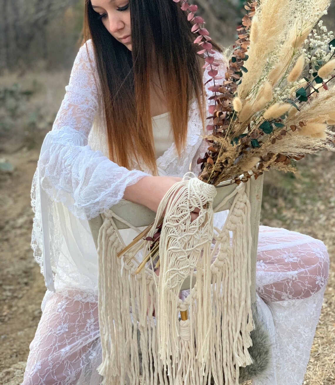 Love & Lace bouquet wrap Etsy