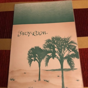 Vintage Las Vegas Savoy Room Menú