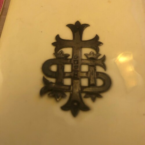 Antique Ivorine shops Prayer / Hymn Book with Sterling Silver Hallmarked
