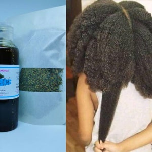 PREMIUM OIL for Extreme Hair Growth (Mixed with Powder) *100ML (3.4 oz)* or *200ML (6.76 oz)*