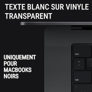 Mac OS / Word + Excel — Tastatur, Autocollant und transparentes Vinyl (auf Französisch), Kompatibel : MacBook/Air/Pro/Mini/iMac Bild 6