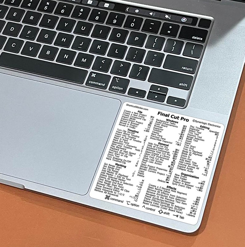 Final Cut Pro Keyboard Shortcuts for Any MacBook Air/pro/imac/mini ...