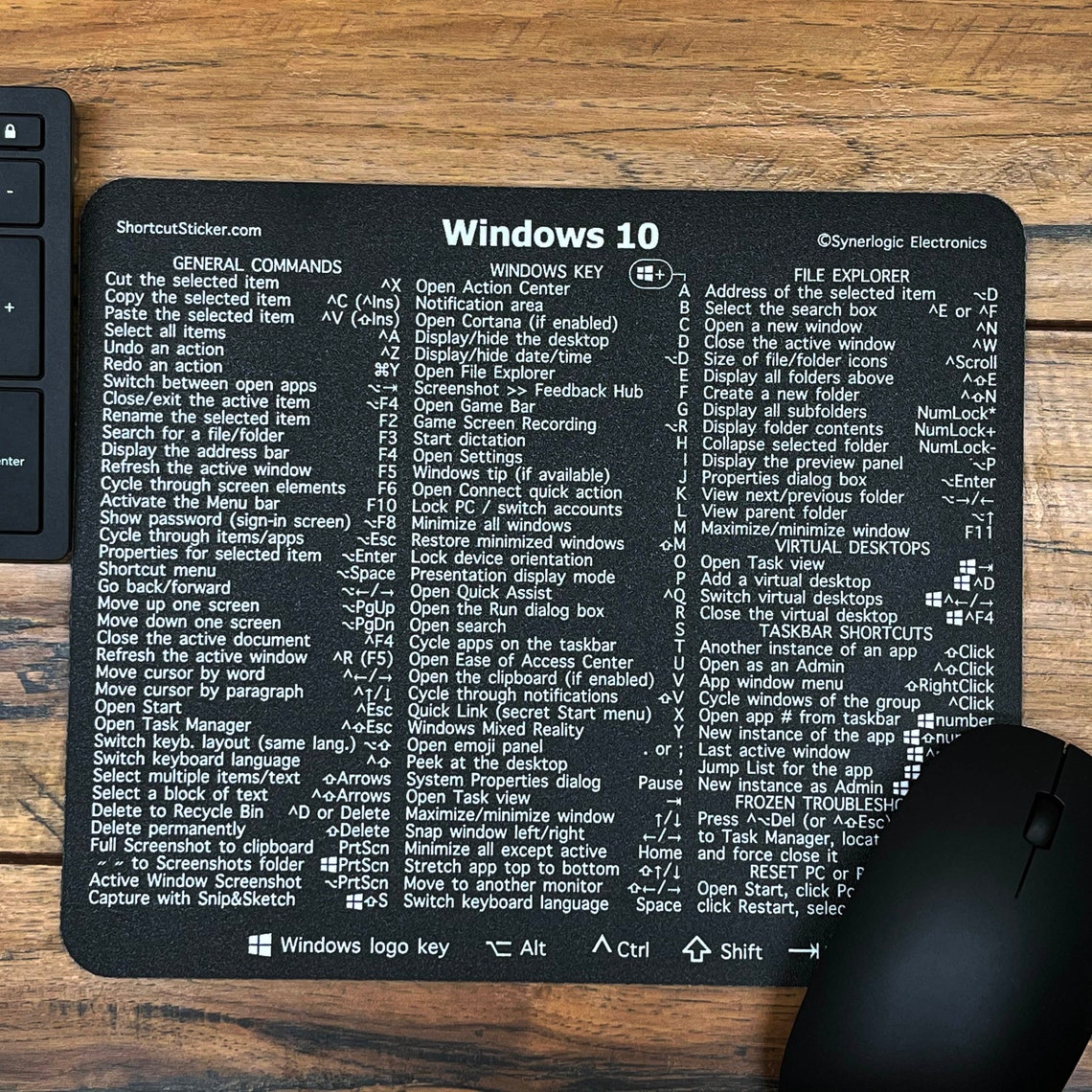 The Ultimate Windows 10 Keyboard Shortcut Mouse Pad. Etsy