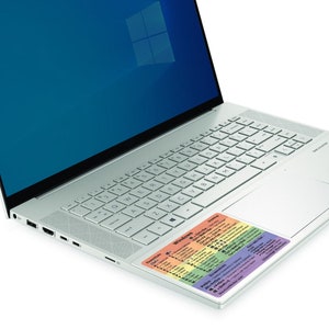 Windows PC Reference Guide Keyboard Shortcut STICKER Laminated durable vinyl, No residue image 5