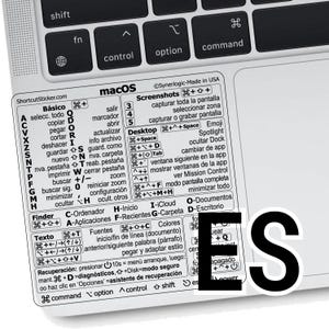 Mac OS / Word+Excel / Pegatina de arquivo em espanhol, Compatível: MacBook/Air/Pro/Mini/iMac