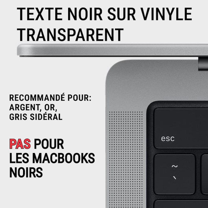 Mac OS / Word + Excel — Tastatur, Autocollant und transparentes Vinyl (auf Französisch), Kompatibel : MacBook/Air/Pro/Mini/iMac Bild 3