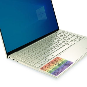 Windows PC Reference Guide Keyboard Shortcut STICKER Laminated durable vinyl, No residue image 2