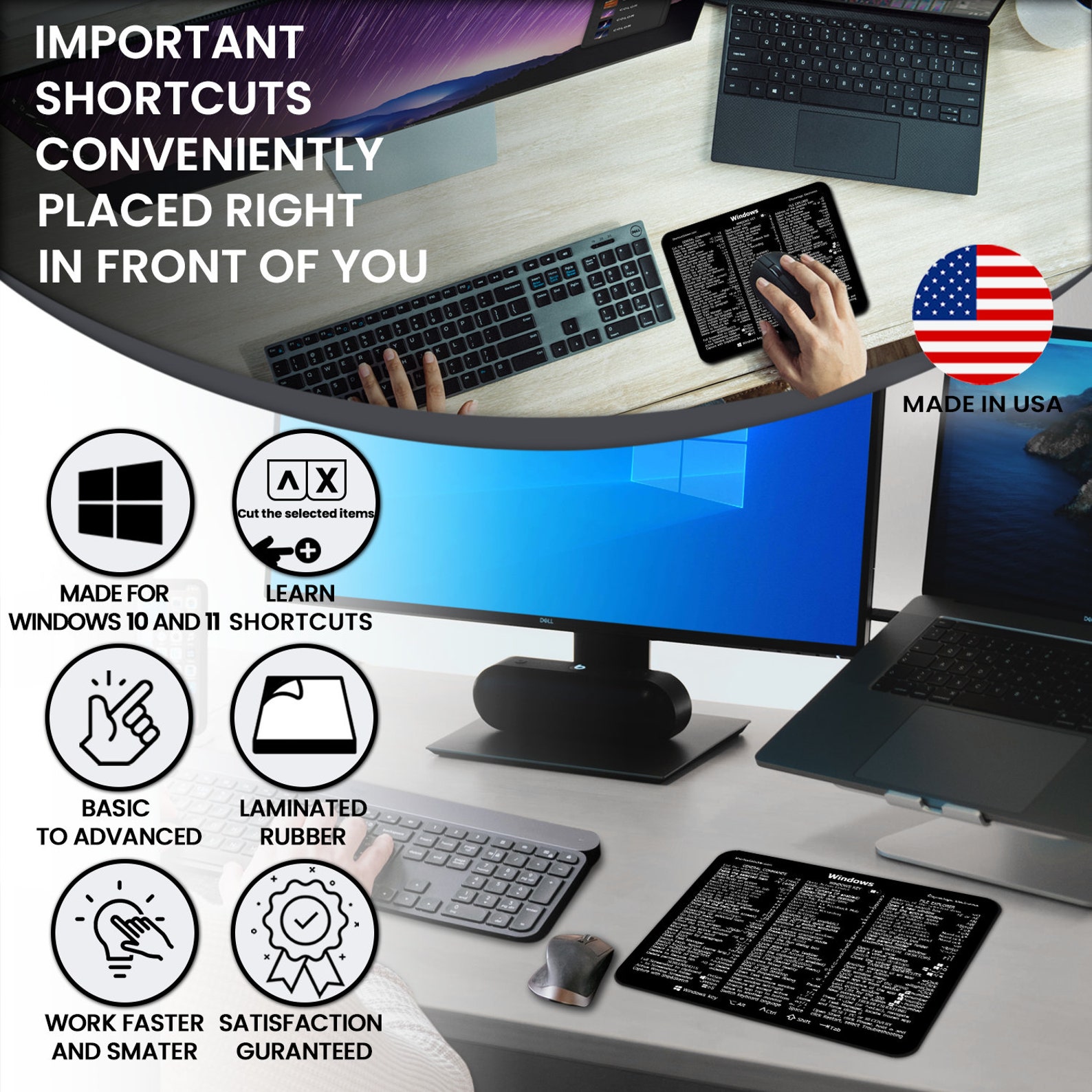 The Ultimate Windows 11 and 10 Keyboard Shortcut Mouse Pad. - Etsy