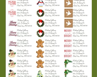 Holiday Return Address Labels