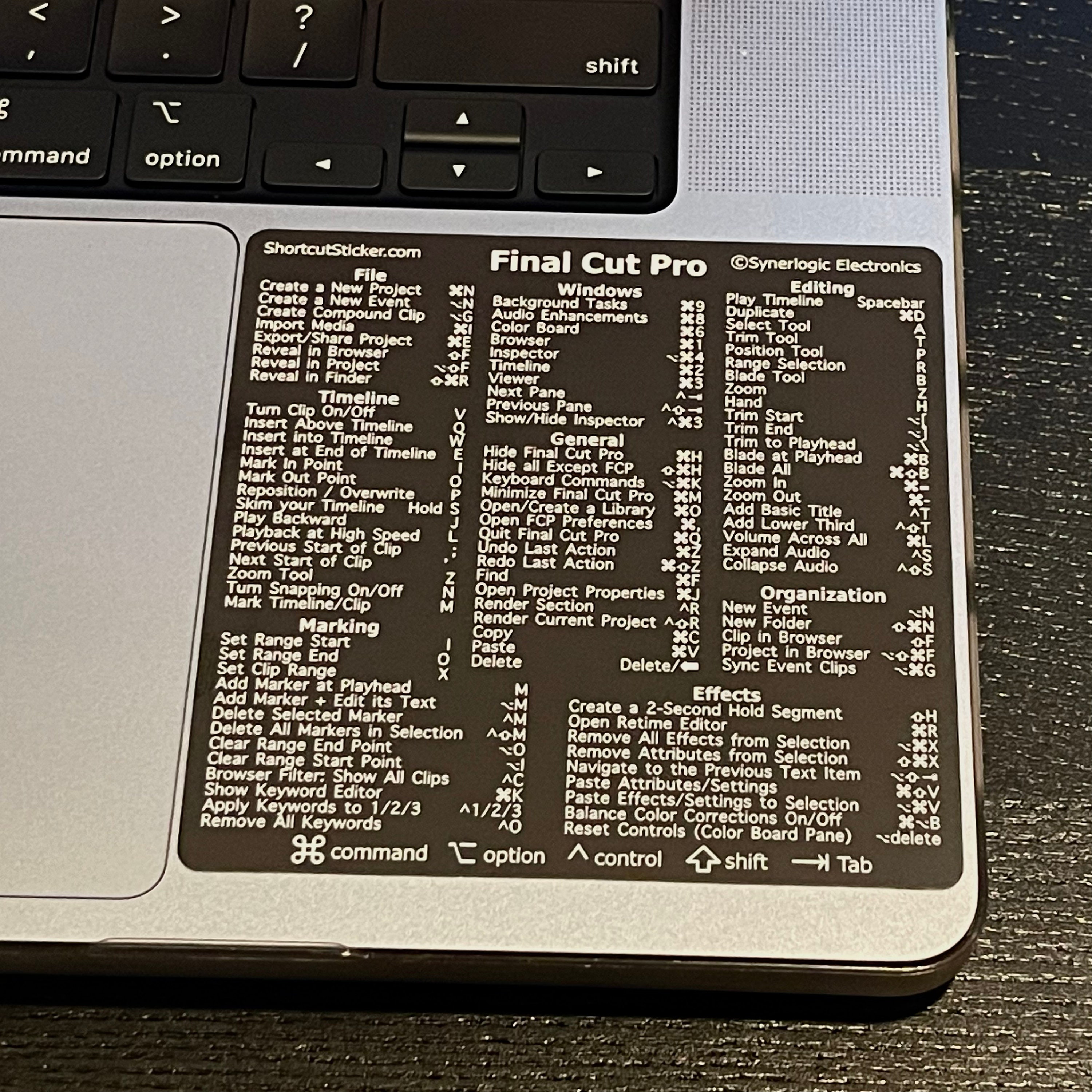 SYNERLOGIC の MacBook Air/Pro/iMac/Mini 用 Final Cut Pro 