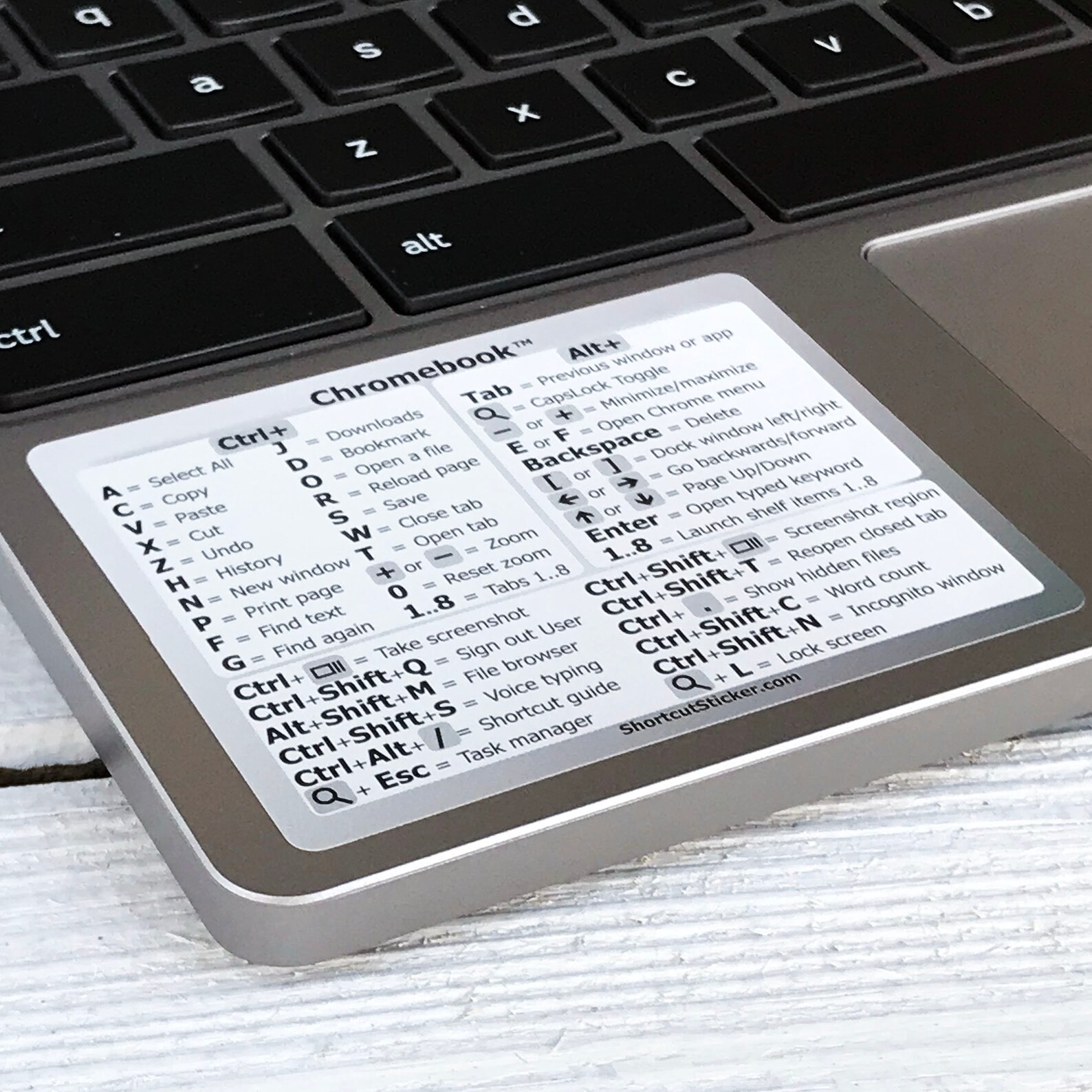 SYNERLOGIC Chromebook Shortcut Sticker for Any Laptop With Etsy