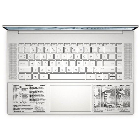 Autocollant de raccourci clavier Word/Excel pour PC Windows
