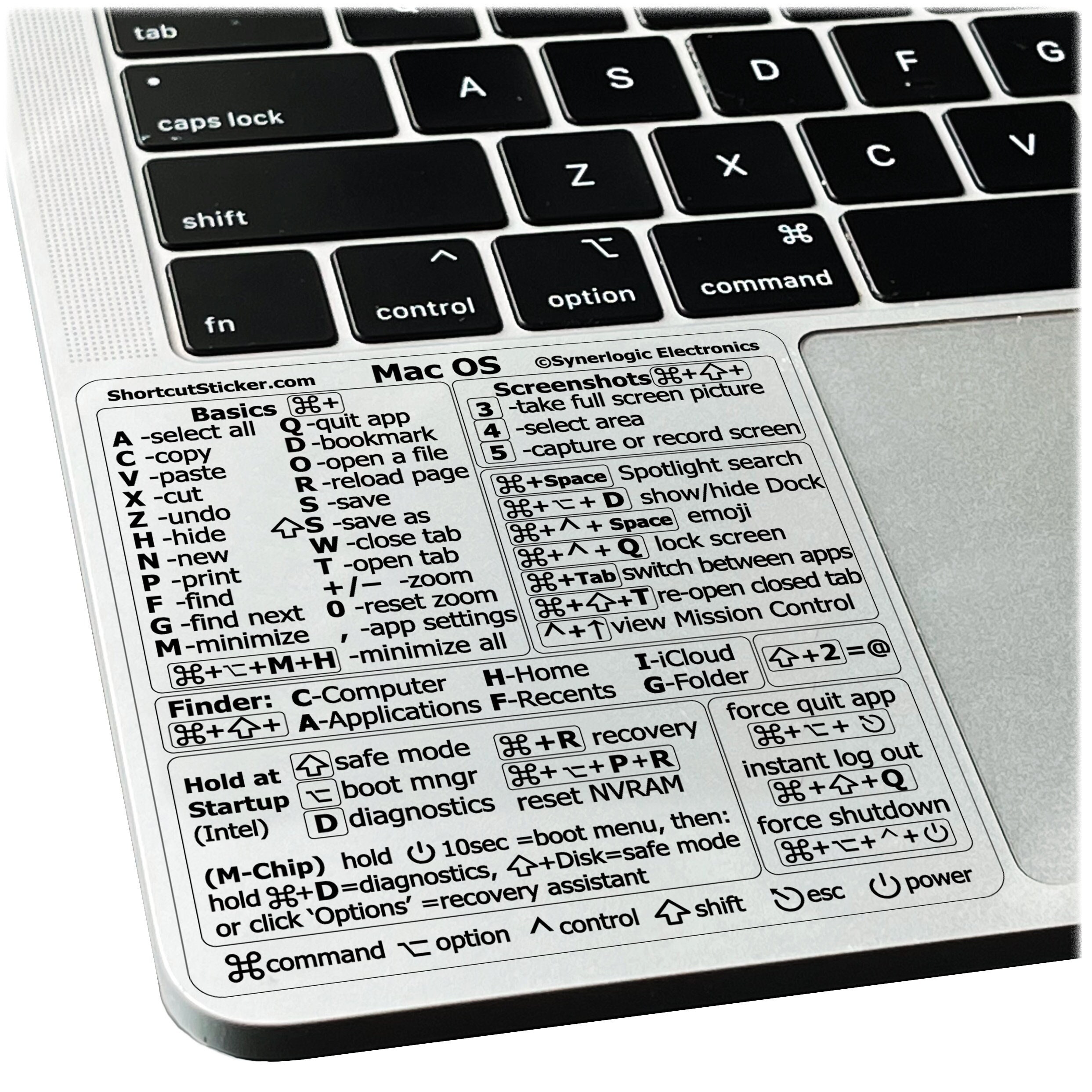 Mac OS Ventura/Monterey/Etc Keyboard Shortcuts Laminated - Etsy 日本